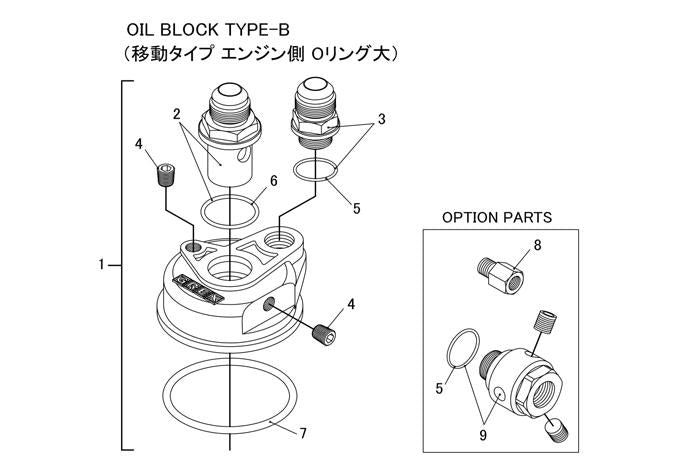 GREDDY 12401129 Масляний охолоджувач Adapter; Type-B; Thread: M20x1.5/AN10 Photo-3