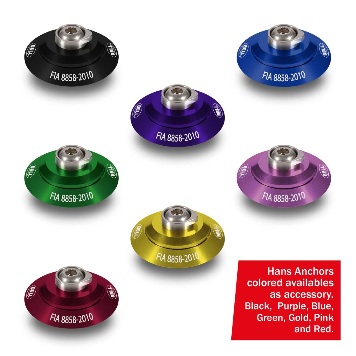BELL 1417022 (23500104) Шолом для автоспорту закритий GP3 SPORT, HANS, FIA8859, білий, MED (58-59) Photo-2