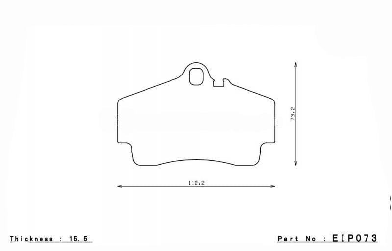 ENDLESS EIP073ES88G Гальмівні колодки зад.для PORSCHE 911 (997) 3.6 CAR/4 CAY (987) 3.4S/3.4R/BOXT.986 Photo-0
