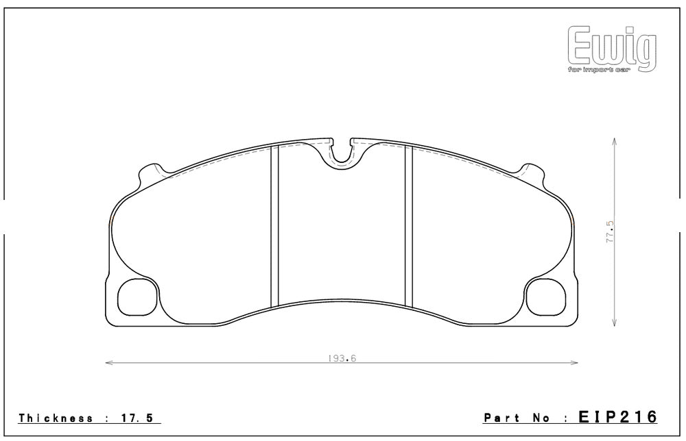 ENDLESS EIP216N40S Гальмівні колодки перед для PORSCHE 991 Carrera 13+ (PCCB) Photo-0