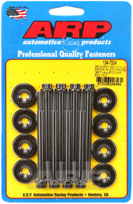 ARP 134-7504 Комплект болтів кришки клапана сталь, 12pt для CHEVROLET LS Gen III/IV, з проставкою 0,375 дюйма Photo-0