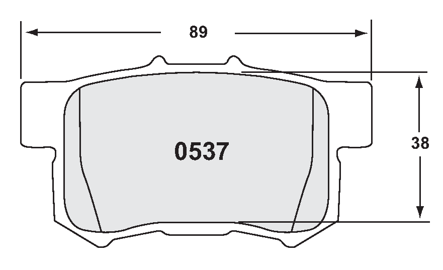 PFC 0537.22 Задні гальмівні колодки Z-RATED для HONDA CR-Z 2010- 1.5 Hybrid / Acura RDX 2007-2012 Photo-0