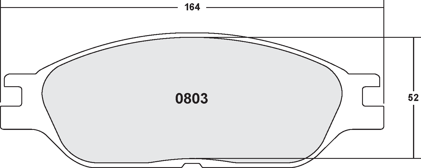 PFC 0803.22 Rear Передні гальмівні колодки для CHEVROLET Silverado 1500 2002-2007 Photo-0