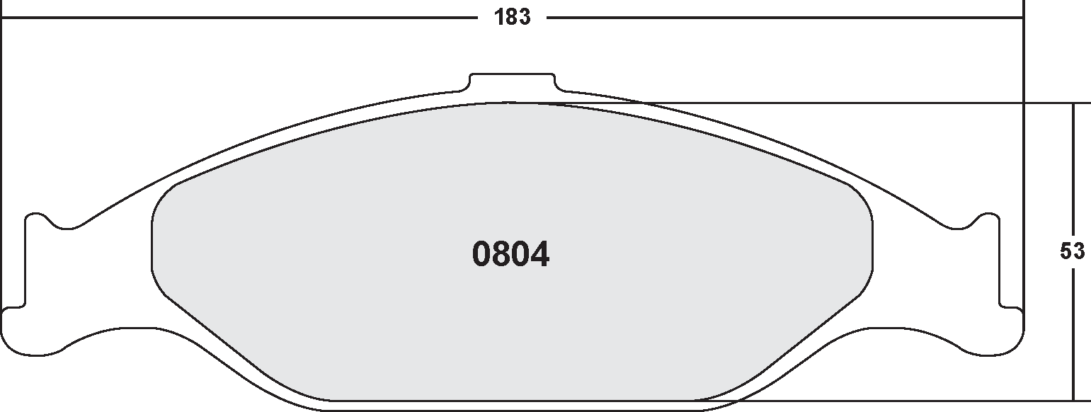 PFC 0804.22 Передні гальмівні колодки для FORD Mustang 1999-2004 Photo-0