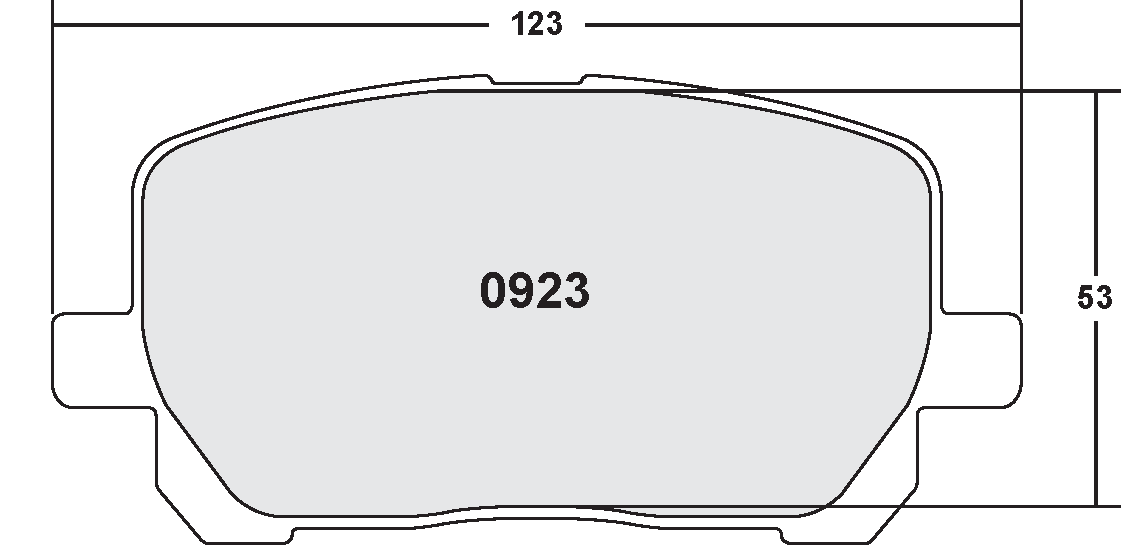 PFC 0923.22 Передні гальмівні колодки для Toyota Matrix 2003-2008 Photo-0