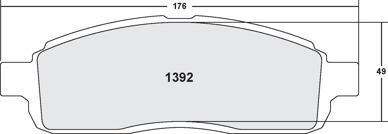 PFC 1392.22 Гальмівні колодки Z-RATED CARBON METALLIC Photo-0