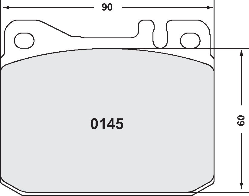 PFC 0145.10 Гальмівні колодки z-RATED передні для MERCEDES-Benz 220 (68-73), 240D Photo-0