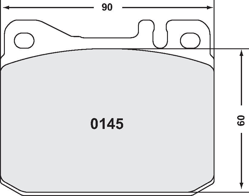 PFC 0145.10 Гальмівні колодки z-RATED передні для MERCEDES-Benz 220 (68-73), 240D Photo-1 