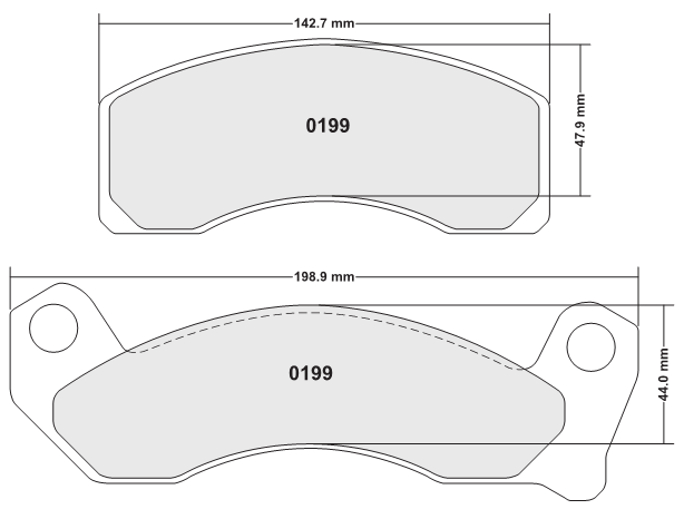 PFC 0199.22 Гальмівні колодки Z-RATED CARBON METALLIC передні для D Crown Vic 87-89 Photo-0