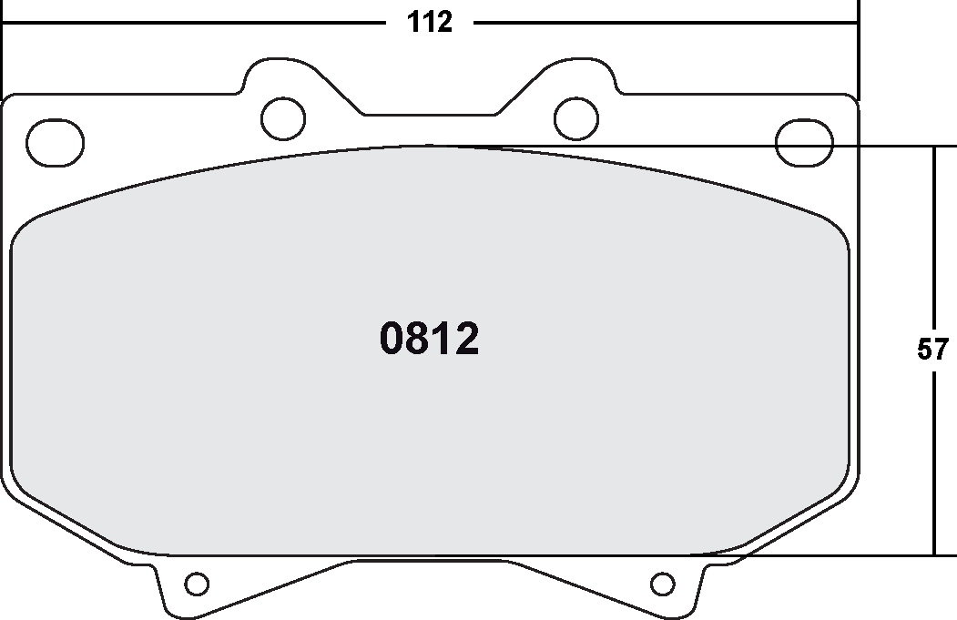 PFC 0812.22 Передні гальмівні колодки Z-RATED для Toyota LC UZJ100 / Sequoia Photo-0