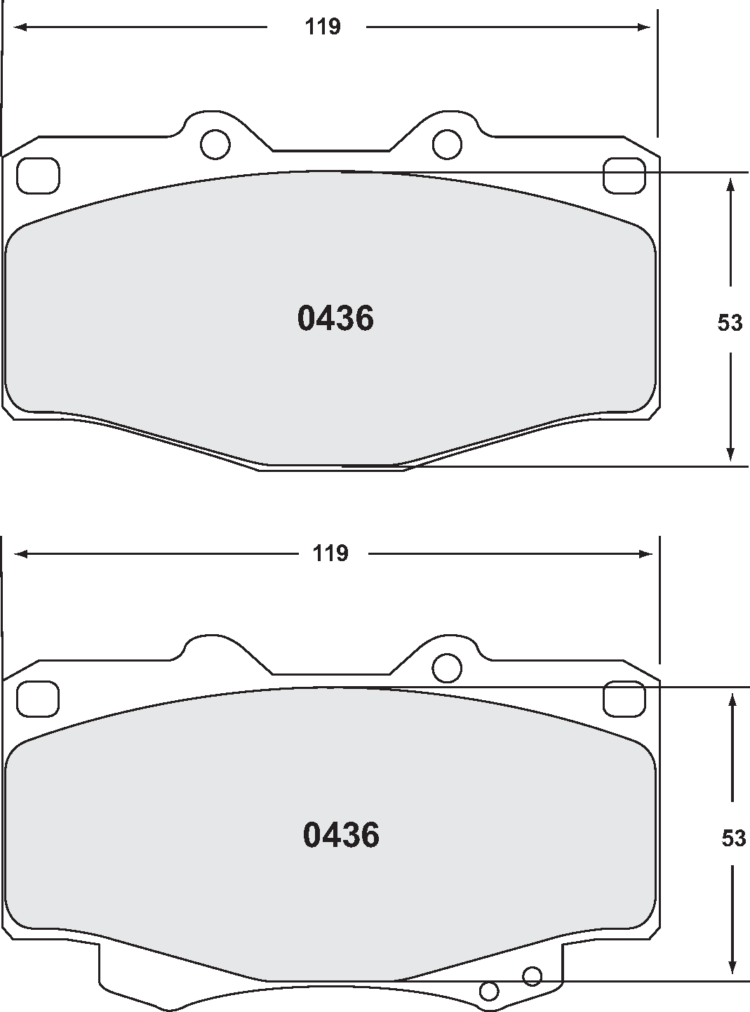 PFC 0436.22 Гальмівні колодки Z-RATED CARBON METALLIC TOYOTA 4 Runner Photo-0