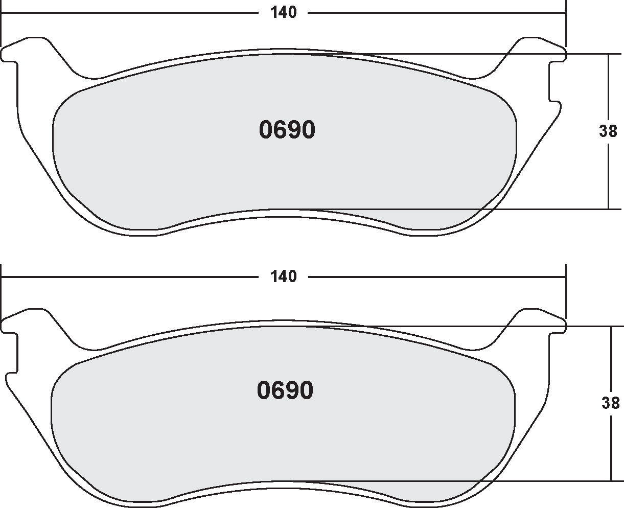 PFC 0690.22 Гальмівні колодки Z-RATED CARBON METALLIC Photo-0