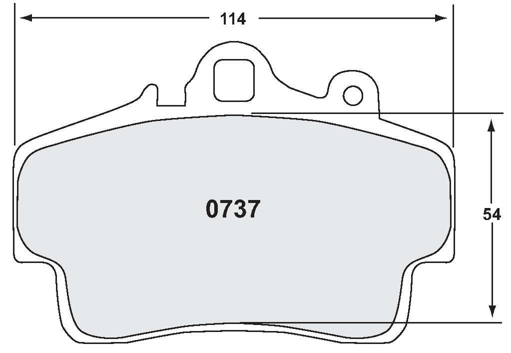 PFC 0737.08.16.44 гальмівні колодки передні RACE 08 CMPD 16mm для PORSCHE 987 2005-12 Boxster / Cayman Photo-1 