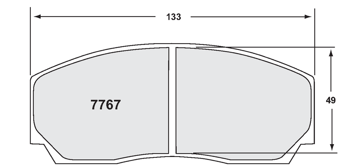 PFC 7767.01.21.44 Гальмівні колодки передні 01 CMPD 21mm для D2 / K-sport 6-piston Photo-0