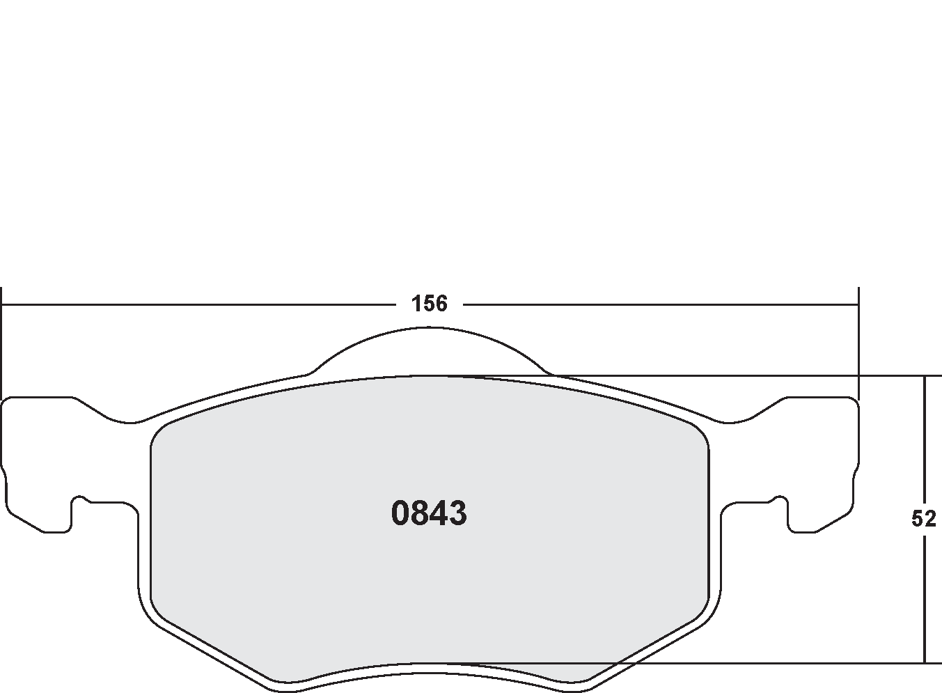 PFC 0843.22 Передні гальмівні колодки Z-RATED для FORD Escape 2001-2007 Photo-0