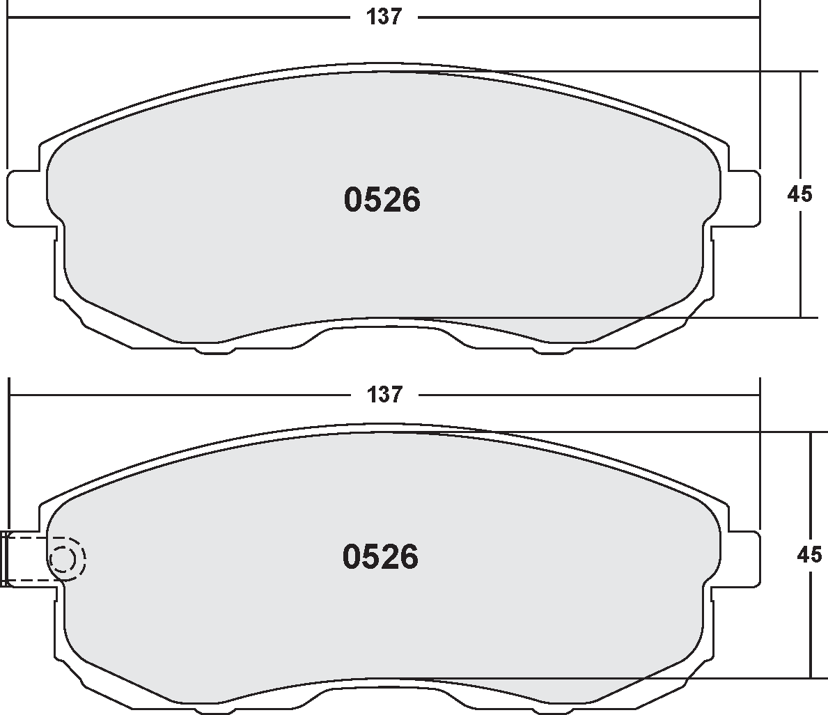 PFC 0526.22 Передні гальмівні колодки Z-RATED для SUZUKI SX4 / Nissan 350Z exc. Brembo Caliper 2003-2005 Photo-0