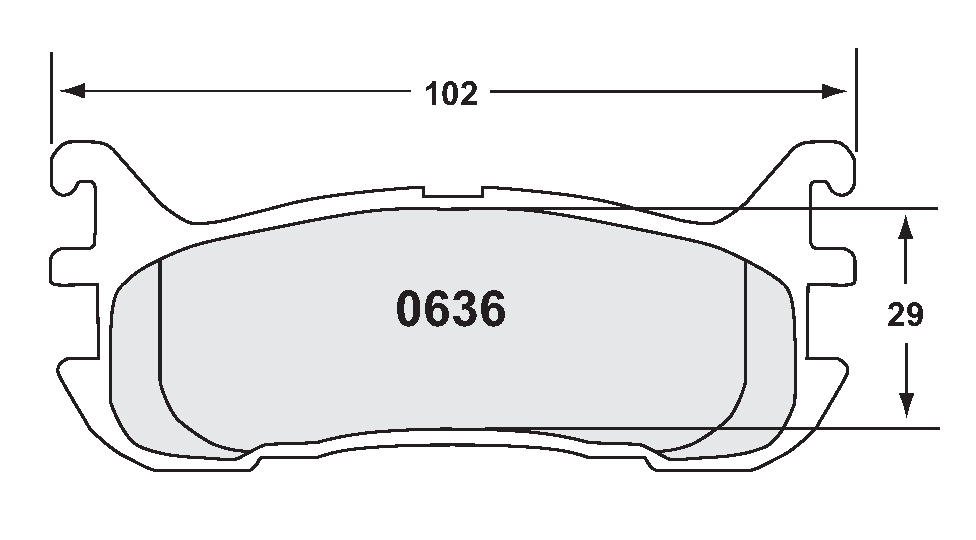 PFC 0636.97.13.44 Гальмівні колодки RACE 97 CMPD 13mm задні для MAZDA MX5 1994-05 Roadster Photo-0