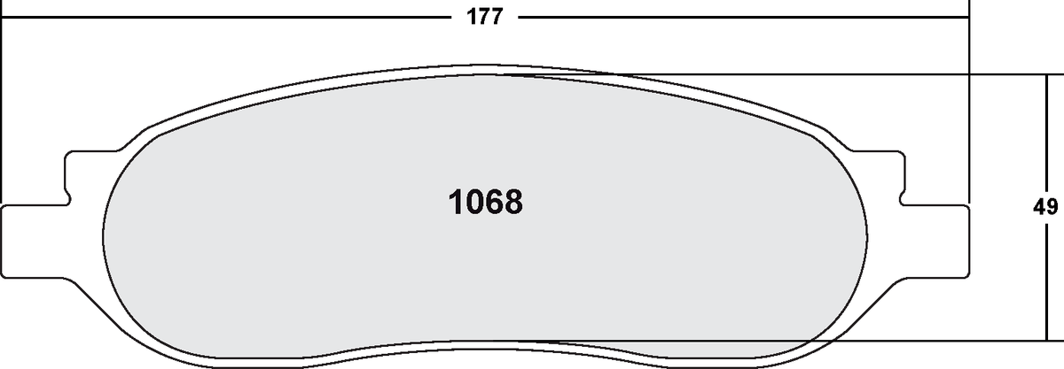 PFC 1068.10 Гальмівні колодки Z-RATED Photo-0