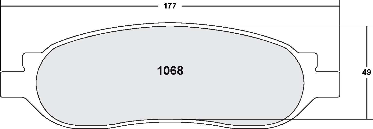 PFC 1068.10 Гальмівні колодки Z-RATED Photo-0