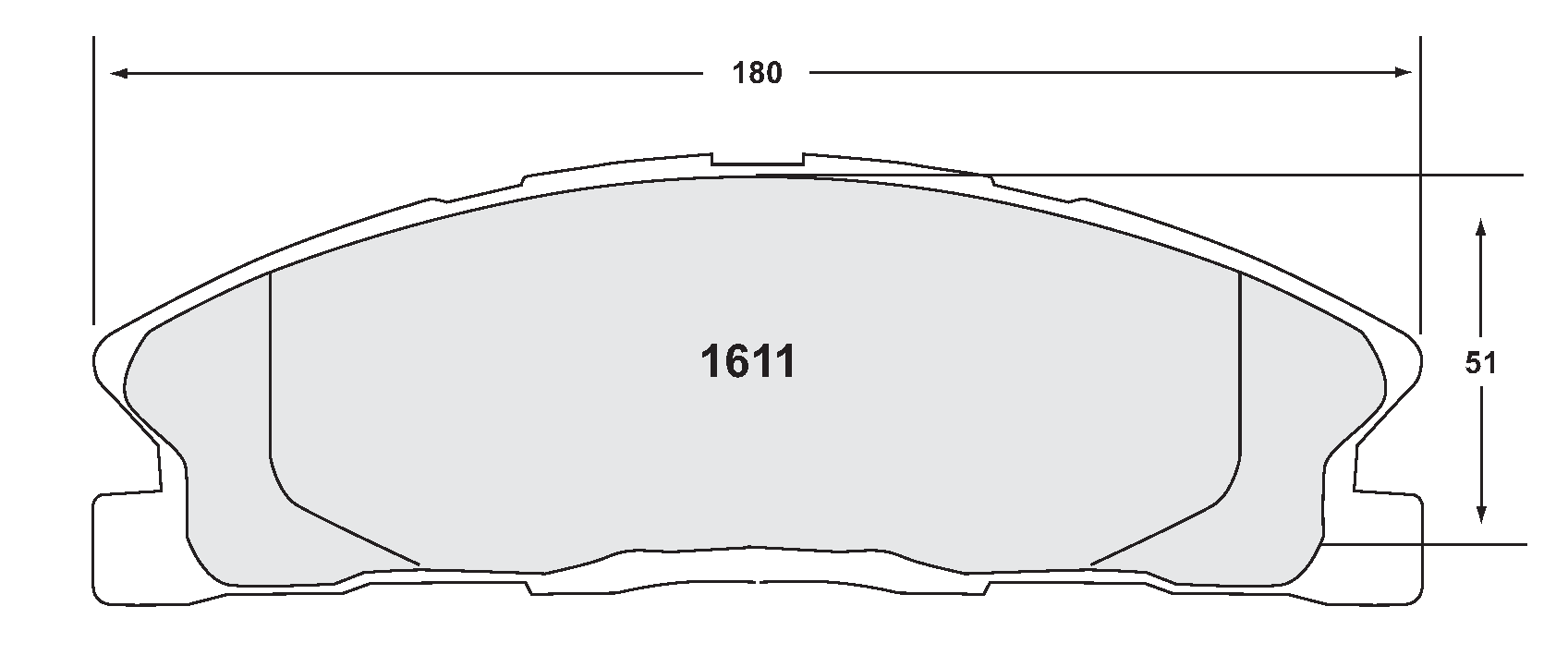 PFC 1611.22 Передні гальмівні колодки Z-RATED для FORD Taurus / Police Interceptor / Flex / Explorer (HD brakes) 2013- Photo-0
