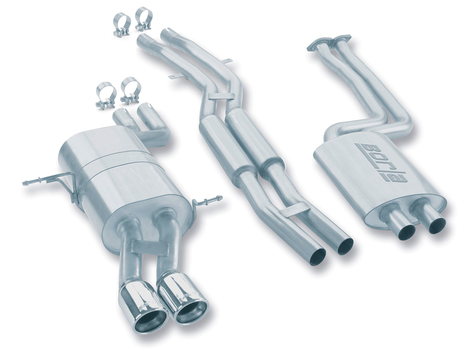 BORLA 140084 Вихлопна система Cat Back E46 325i/325ci/330i/330ci 2001-2005 Cat-Back ™ Exhaust Photo-0