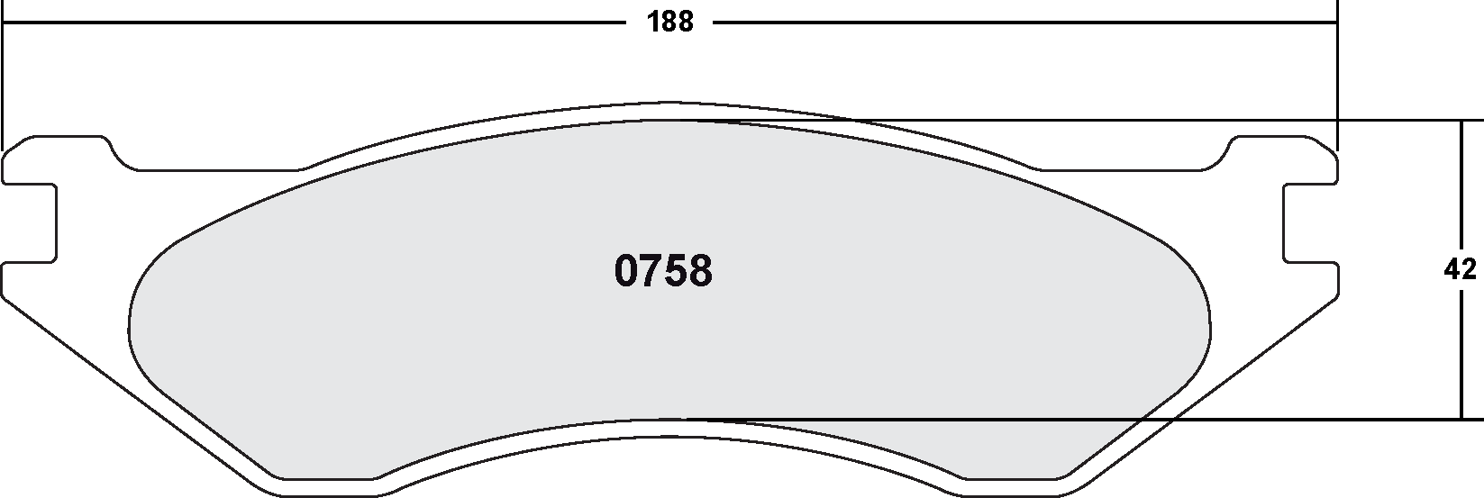 PFC 0758.22 Передні гальмівні колодки Z-RATED для DODGE Ram 1500 1998-2002 Photo-0