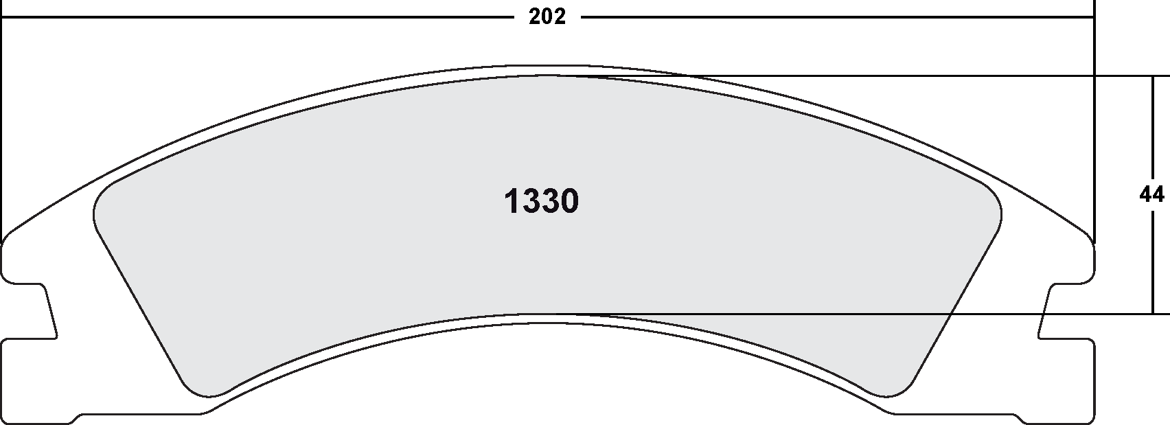 PFC 1330.22 Задні гальмівні колодки Z-RATED для FORD E450 2008 - 2024 Photo-0