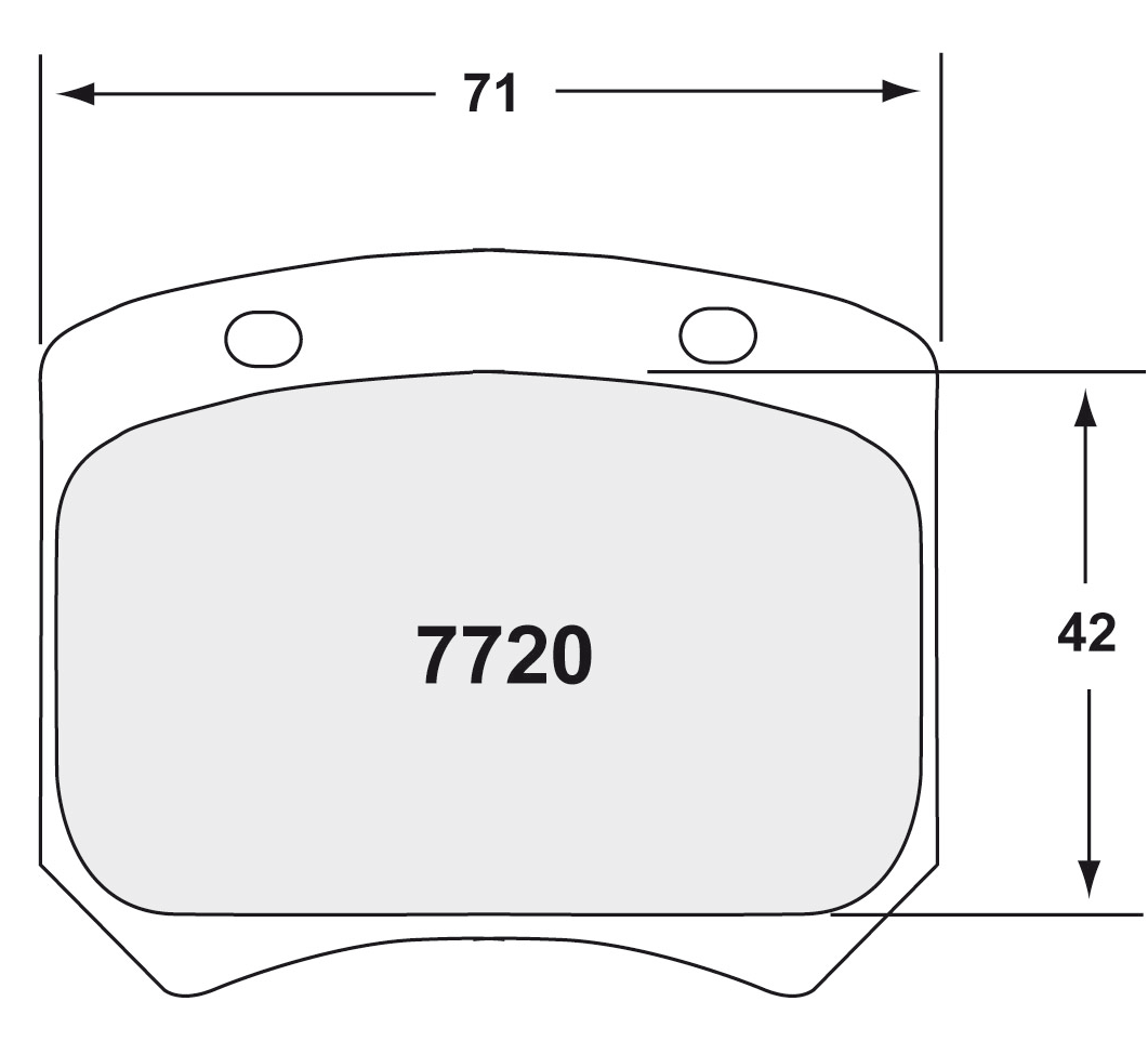 PFC 7720.13.15.44 гальмівні колодки задні 13 CMPD 15mm для MINI 2-piston caliper /Morgan/TVR Photo-0