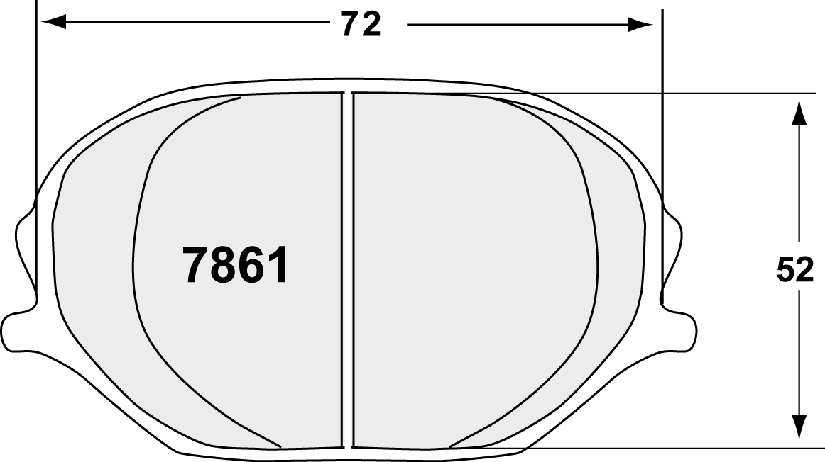 PFC 7861.10 Гальмівні колодки Z-RATED супорт PFC ZR31 Photo-0