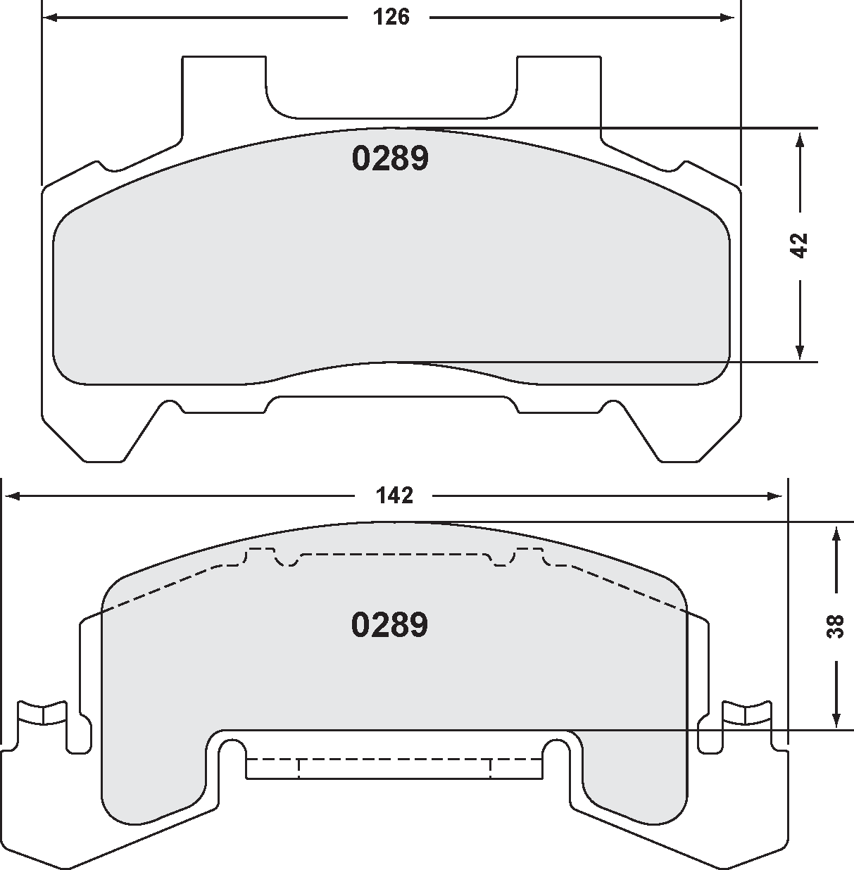 PFC 0289.22 Гальмівні колодки Z-RATED CARBON METALLIC Photo-0