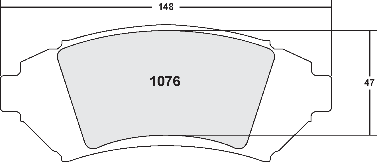PFC 1076.22 Гальмівні колодки Z-RATED для CHEVROLET Impala 2005 Photo-0