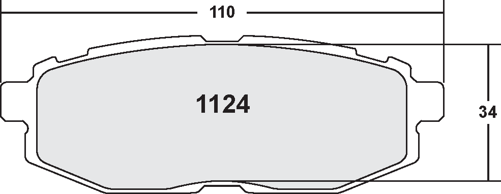 PFC 1124.13.16.44 Задні гальмівні колодки для SUBARU BRZ / TOYOTA GT86 / GR86 Photo-0