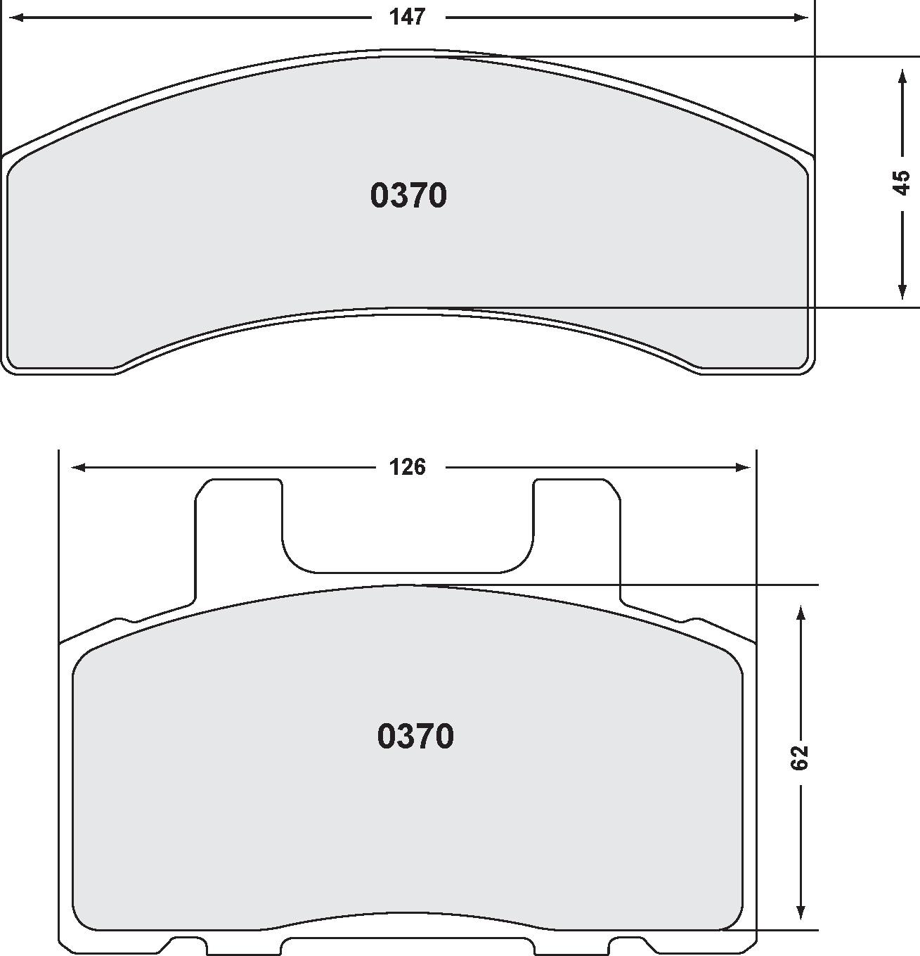 PFC 0370.22 Гальмівні колодки Z-RATED для CHEVROLET C2500 1992-2000 Photo-0