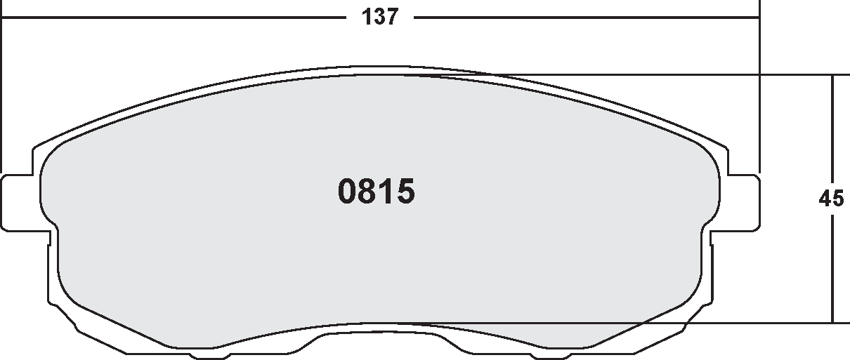 PFC 0815.22 Передні гальмівні колодки для INFINITI G35 / NISSAN 350Z 2009- Photo-0