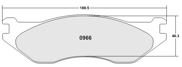 PFC 0966.22 Foront Гальмівні колодки Z-RATED для DODGE Durango 2003-2006 / DODGE RAM 1500 2003-2005 Photo-0