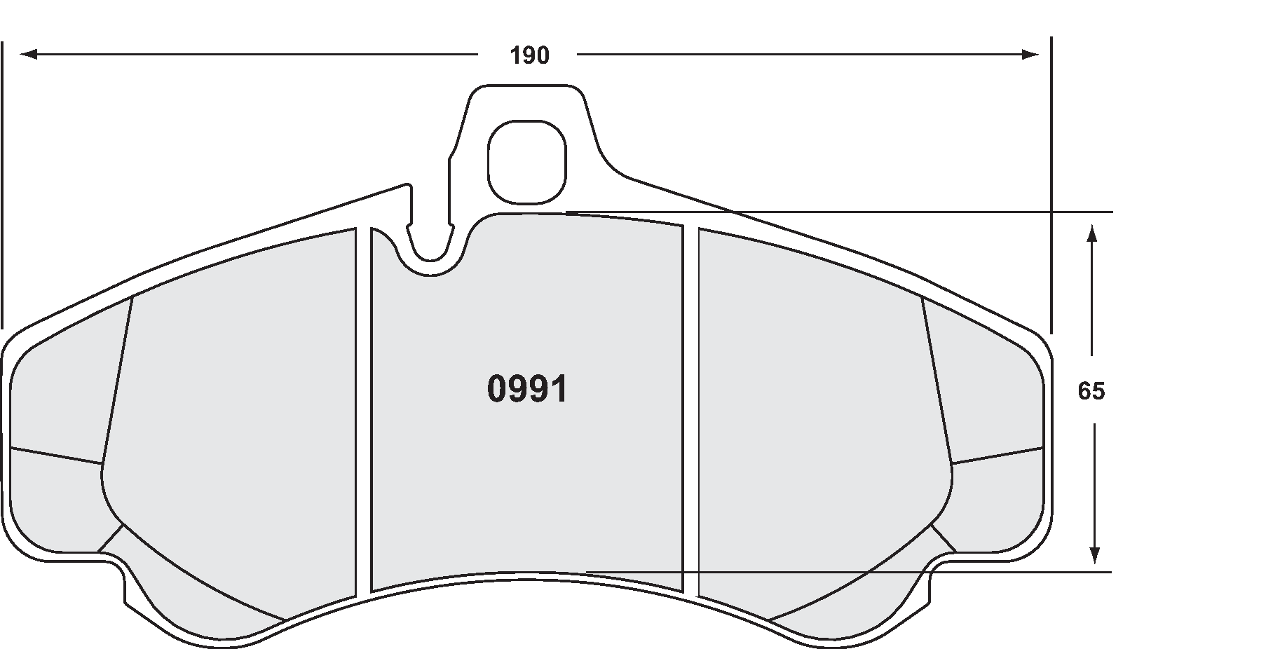 PFC 0991.08.17.44 Передні гальмівні колодки для PORSCHE 996 GT2/GT3 / 997 Turbo/GT3 380mm (08 компаунд, 17 мм) Photo-0