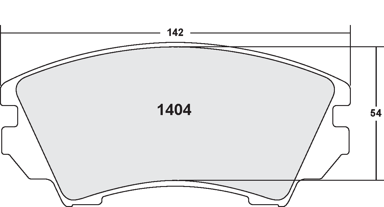 PFC 1404.10 Передні гальмівні колодки Z-RATED для CHEVROLET Camaro 2010 - 2015 Photo-0