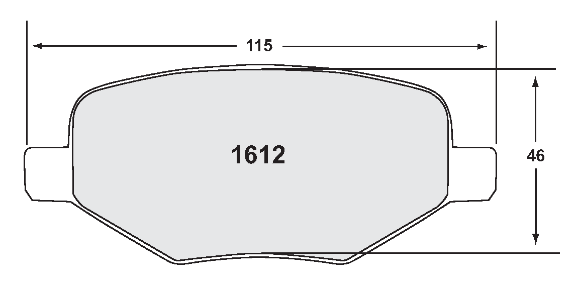 PFC 1612.22 Гальмівні колодки Z-RATED CARBON METALLIC Photo-0