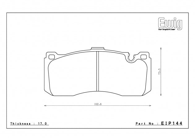 ENDLESS EIP144ME20 Гальмівні колодки передні для BMW E82/E87/E90/E91 Perf.Caliper Photo-0