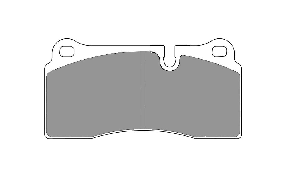 FERODO FCP1281H Задні гальмівні колодки DS2500 для NISSAN Skyline GT-R (R35) / AUDI R8 / LAMBORGHINI Gallardo Photo-0