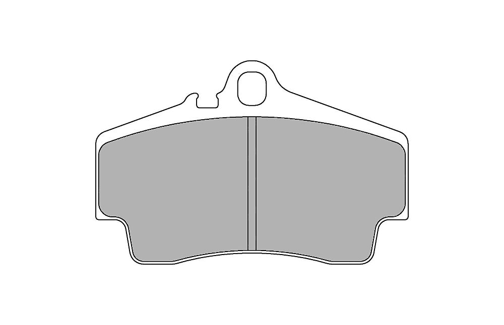 FERODO FCP1308W Задні гальмівні колодки DS1.11 для PORSCHE 718 Cayman GTS (982) / 911 Carrera (996 / 997) Photo-0