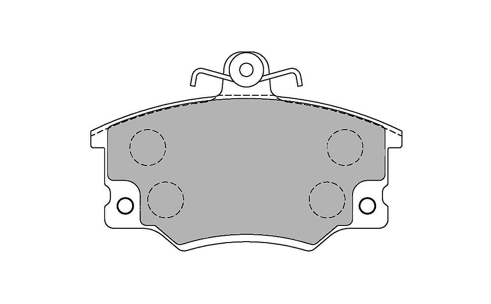 FERODO FCP370H Передні гальмівні колодки DS2500 для LANCIA Delta / AUDI 100 Photo-0