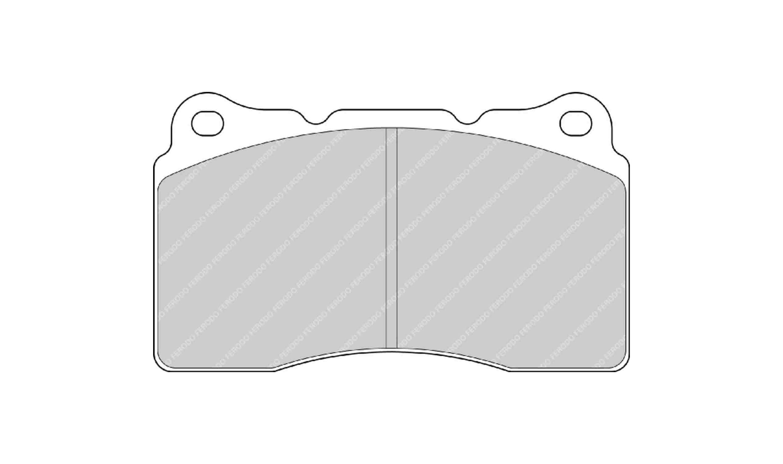 FERODO FRP3067H Передні гальмівні колодки DS2500 для SUBARU Impreza WRX STI (GR / GH / G3) / TESLA Model S Photo-0