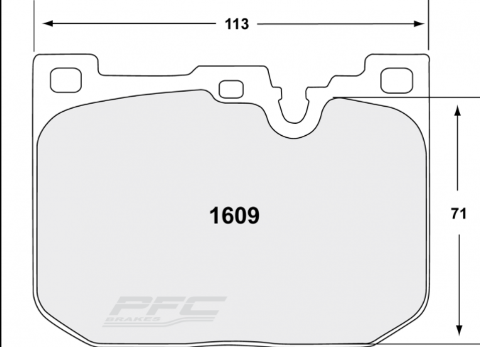 PFC 1609.10 1609 Гальмівні колодки передні Z-RATED для BMW M2 (F87) / M3 (F80) / M4 (F82/F83) 2014-2020 Photo-0