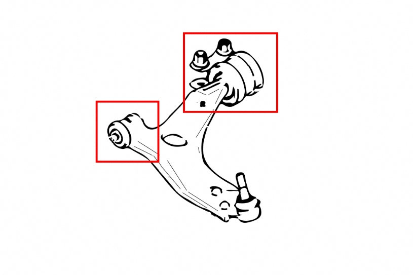 HARDRACE 6630 Сайлентблоки переднього нижнього важеля для MAZDA 3/FORD FOCUS II (4 шт) Photo-1