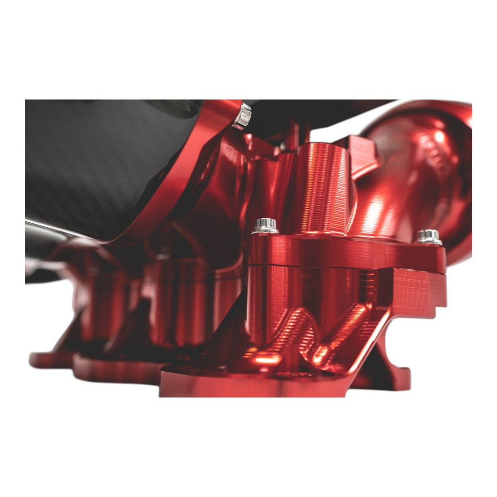 ALP.07.08.0101-2 Carbon Fiber/Billet Intake Manifold NISSAN R35 GT-R (w/Secondary Fuel Rail (12 Injector), Clear) Photo-7