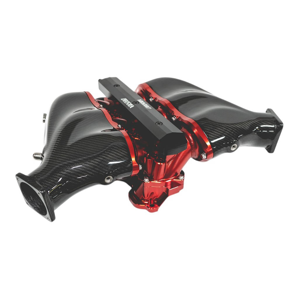 ALP.07.08.0101-2 Carbon Fiber/Billet Intake Manifold NISSAN R35 GT-R (w/Secondary Fuel Rail (12 Injector), Clear) Photo-8