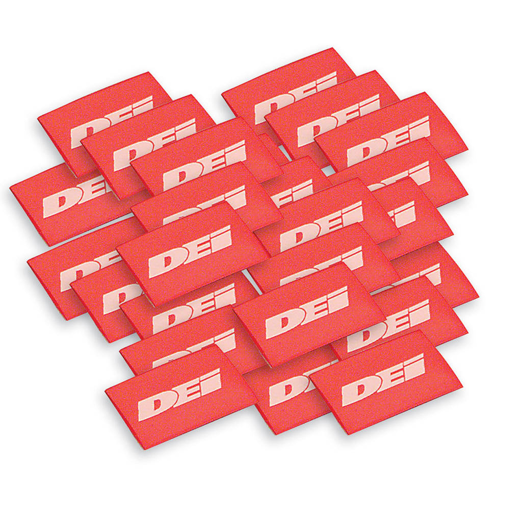 DEI 010821 Високотемпературна термозбіжна трубка 12 мм x 1,5 дюйма, червона Photo-0