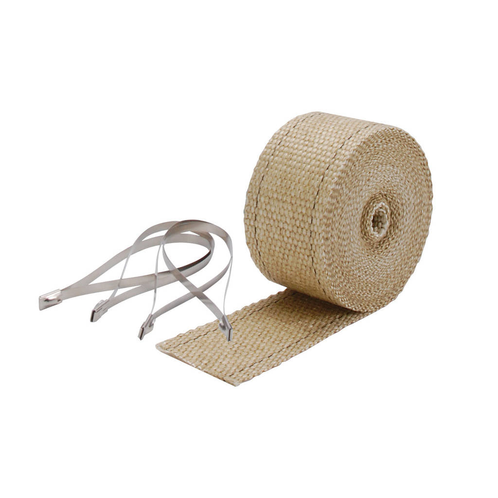 DEI 010122 Термолента Glass Fiber Tan 5.08см x 7.6м (2 "x 25ft), з хомутами Photo-0