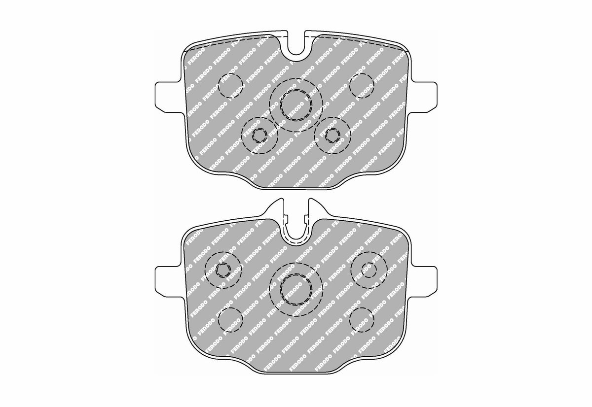 FERODO FCP4381H Задні гальмівні колодки DS2500 для BMW M3 (G80) / M4 (G82) / M5 (F10) Photo-0